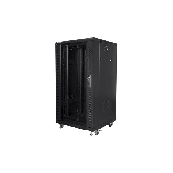 Lanberg rack cabinet 19 free-standing 22U/600x600 (flat pack) black (FF01-6622-12B)