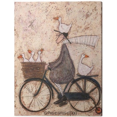 Obraz na plátne Sam Toft - GoosieGoosie Taxi, 2 cm - 30×40 cm