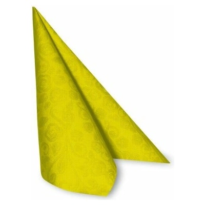 PAP-Airlaid Obrúsok PREMIUM Dekor-R žltý 40x40 cm 50 ks