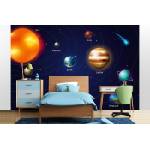 DIMEX ART Самозалепваща се флизелинова фототапета планети 375 x 250 см