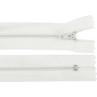 Pro Háčkování Spirálový zip pinlock No 3 délka 30 cm bílý
