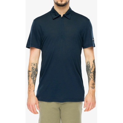 Super.natural Zip Polo blueberry