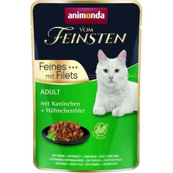 Animonda Cat Vom Feinsten Adult Rabbit + Chicken Fillet 85g пакетче