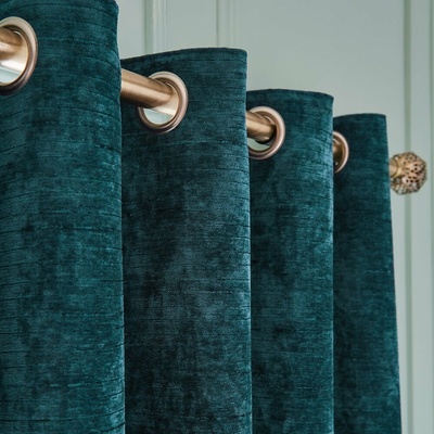 Hyperion Selene Luxury Chenille závěs tyrkysová/zelená/modrá