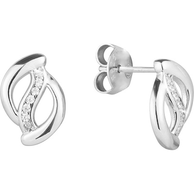 PAVONA Strieborné náušnice so zirkónmi 11531.1 crystal
