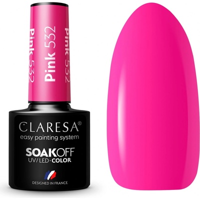Claresa Gél lak Pink 532 5 ml