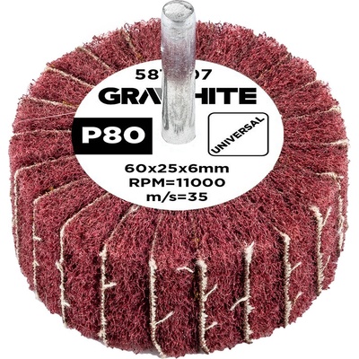 Graphite Lamelový kotúč 60 x 25 x 6 mm P80 58T407