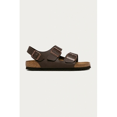 Birkenstock sandále Milano 34703-Dark Brown hnedá
