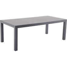 Sunfun Maja Záhradný stôl rozkladací, 200 – 300 x 100 x 74 cm, gresový kameň, hliník, FTA99756