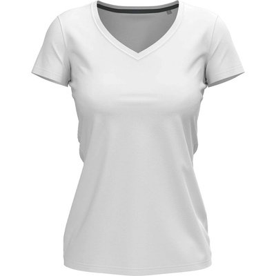 Stedman stretch-t v-neck st9710 / Дамска еластична тениска с v-образно деколте - бяла l (st9710whil)