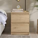  Нощно шкафче Naia с 2 чекмеджета Jackson Hickory - emdesign - 136,91 лв