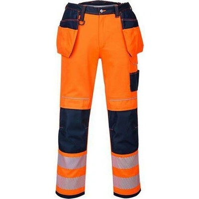 Portwest HiVis PW3 Holster kalhoty zkrácené modrá/oranžová
