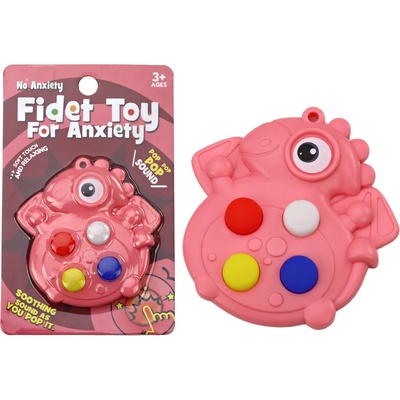 Toys Pop It Růžový dinosaurus antistresová hračka
