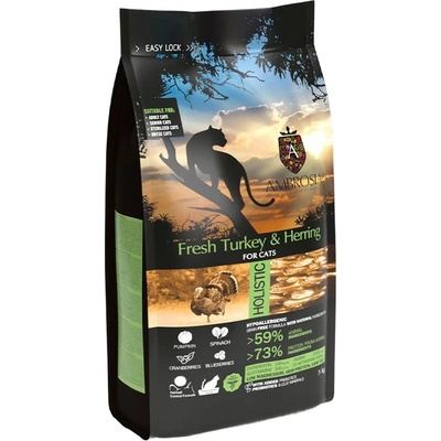AMBROSIA Sterilized Cat Fresh Turkey & Herring 5 кг