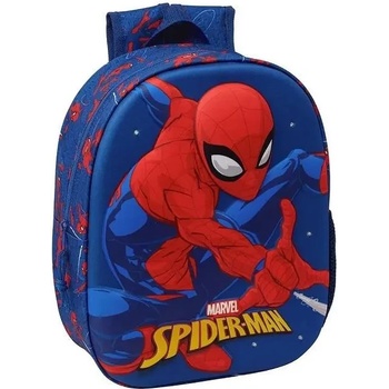 SAFTA Детска раница safta с led светлини, spider-man 3d