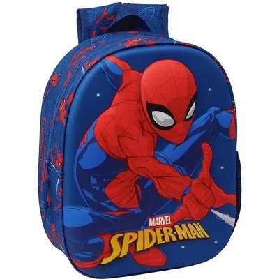 SAFTA Детска раница safta с led светлини, spider-man 3d