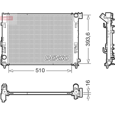 Chladič vody pro motor DENSO DRM46103