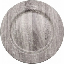 Versa Plytký tanier Sivá Bambus Polypropylén 33 x 33 cm