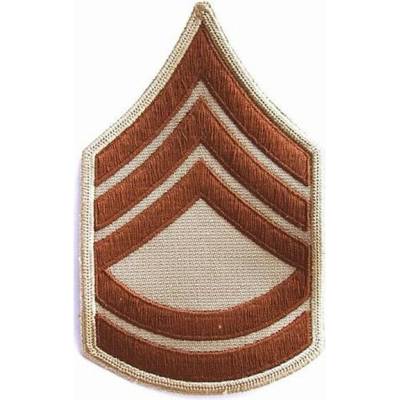 Nášivka: Hodnost US ARMY rukávová Sergeant First Class béžová | hnědá