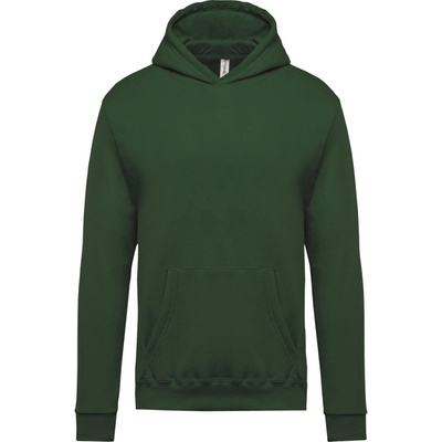 Kariban dětská mikina s kapucí K 477 forest green