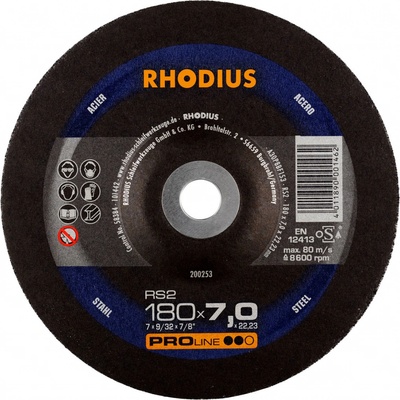 Rhodius Brúsny kotúč 180 x 7,0 x 22,23 mm 200253