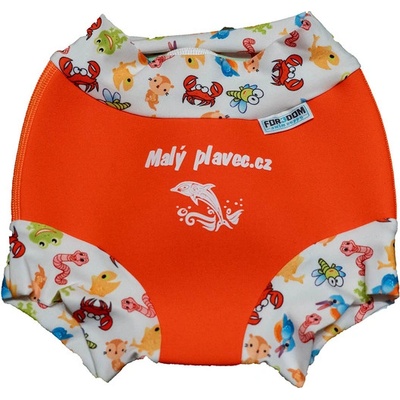 Kojenecké plavky Malý plavec oranžové