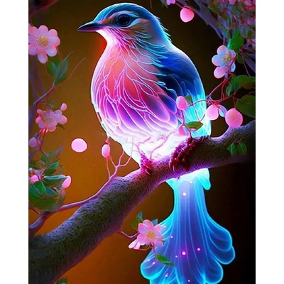 Norimpex - Puzzle Diamant painting: Magic bird 30x40cm - 1 - 39 piese