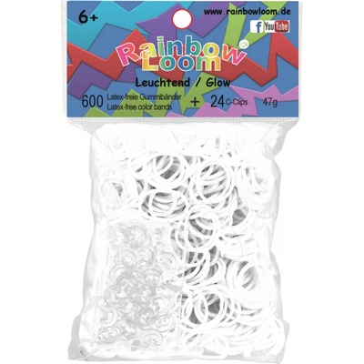 RAINBOW LOOM Original gumičky 600 kusov Glow-in-dark fosforeskujúce