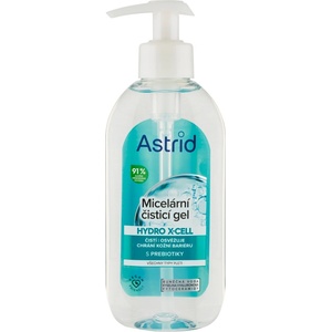 Astrid Hydro X-Cell почистващ мицеларен гел за лице 200 мл