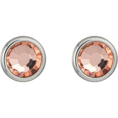 Bohemia Crystal Preciosa náušnice z chirurgickej ocele Carlyn s českým krištáľom marhuľové 7235 49