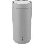 Stelton Термочаша To-Go Click с двойни стени от стомана 400 мл матово светлосива (685-13)