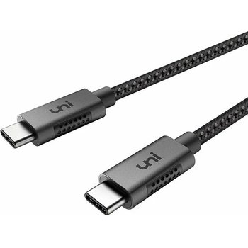 UNI Кабел UNI X0019RMULX, от USB C(м) към USB C(м), 2m, сив (X0019RMULX)