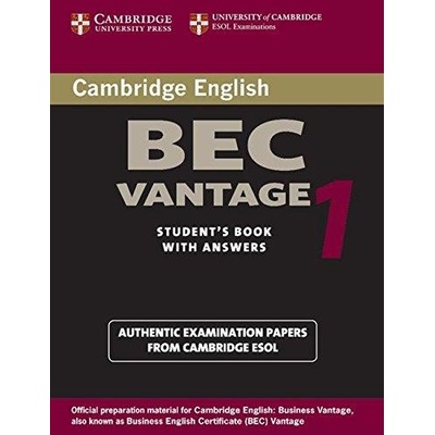 Cambridge BEC Vantage 1 University of Cambridge Local Examinations Syndicate