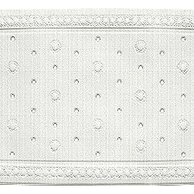 KELA Vaňová podložka KRETA PVC biela 72 x 36 cm KL-22361