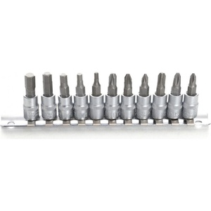 Kraft&Dele Комплект от ph, pz, hex 1/4" Гнездови Върхове 11бр. 09098 (kd10240)