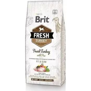 Brit Fresh Turkey with Pea Adult Fit & Slim за кучета склонни към наднормено тегло, с прясно пуешко месо и грах, 2.5kg
