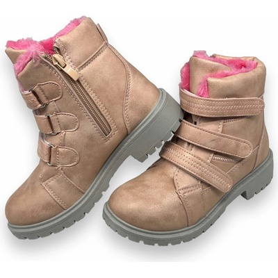 Koka dívčí zimní boty růžové