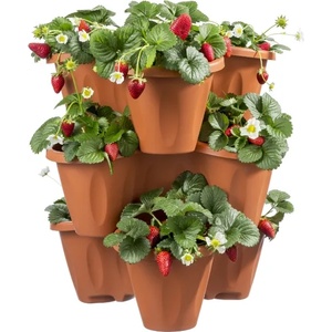 BAMA Spa Саксии на три етажа Комплект с поставка и колелца Трифоглио Trifoglio pot