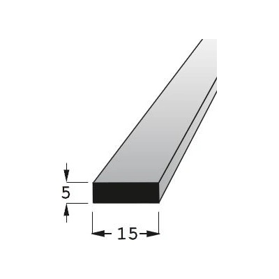 Hranolek dub 15x5mm, délka 90cm