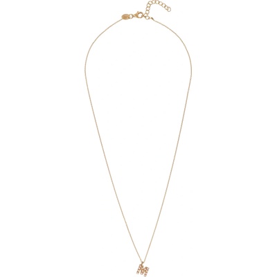 Alisia Pozlátený náhrdelník so Swarovski perličkami "M" AL4258.01.913