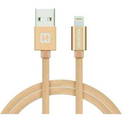 Swissten 71524304 Lightning MFi 2m zlatý