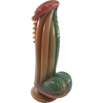 Image 1 of STD Dildo No. 23 Fantasy Beasts Silicone 22cm Brown-Green