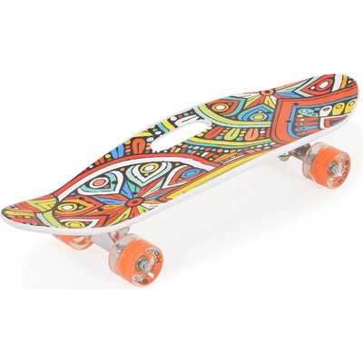 BYOX Скейтборд 26 с дръжка червен