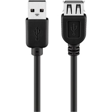 Goobay 68622 USB 2.0 USB A zásuvka, USB A vidlice, 0,3m,č erný