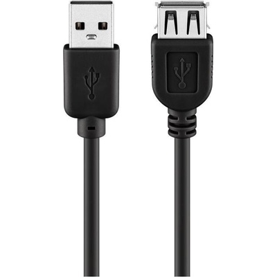 Goobay 68622 USB 2.0 USB A zásuvka, USB A vidlice, 0,3m,č erný