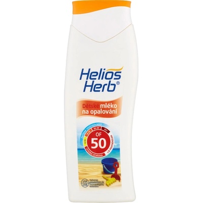 Helios Herb dětské mléko na opalování SPF50 200 ml