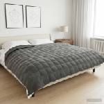 vidaXL Тежко одеяло Антрацит 220 x 260 cm 11 kg 100% Памук 205T (42044047)