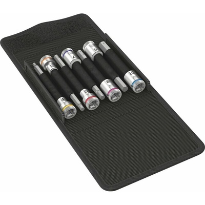 WERA Sada nástrčných kľúčov s bitom Hex Plus 3/8", 7 dielna