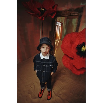 Marni Детска дънкова шапка Marni MF49U HAT (M01832.M00WT)