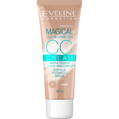 Eveline Magical CC multifunkční tónovací krém 53 beige 30 ml